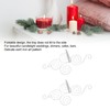 2 Sets Wall Candle Holder Foldable European Style Swirl Wrought