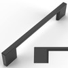 Amerdeco 10 Pack Matte Black Cabinet Pulls 5 Inch(128MM) Hole