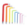 9Pcs Hex Wrench Ball End Colourful Long Arm Metal Key
