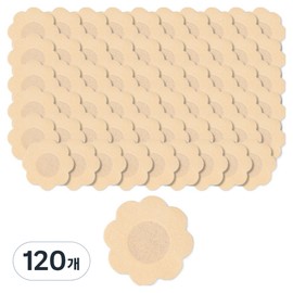 Kelbon Men's Cover Nipple Patch Band Flower Type, 120 Pieces / 켈본 남성용 커버 니플패치 밴드 플라워타입, 120개