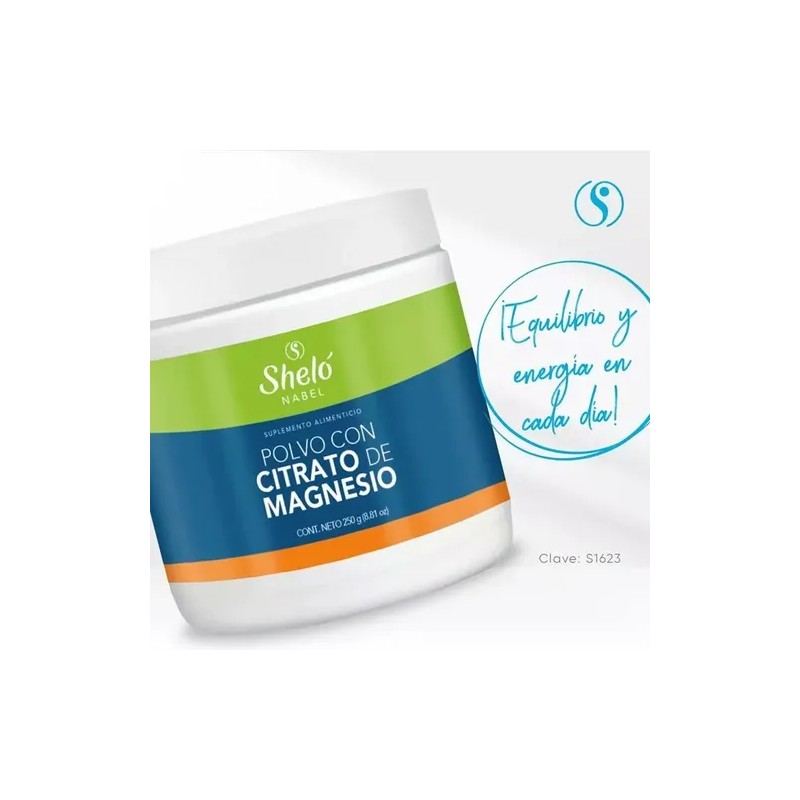 Sheló Nabel Polvo Citrato De Magnesio 250g