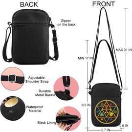 JNIAP Symbols Of Time Crossbody Bag Video Game Gifts Gate Of Time Gifts LOZ Crossbody Bag LOZ Merchandise, Yellow Symbols Cb