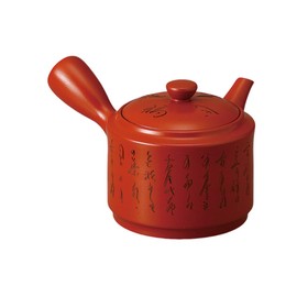 Ale-net Teapot Pot, 6.9 x 5.7 x 3.9 inches (17.5 x 14.5 x 10 cm), 16.9 fl oz (500 cc), Shudai No. 3 Fine Line Teapot (Refreshing Net), Ceramic (Earth), Tokoname Yaki, Made in Japan