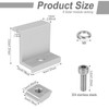 Solar Panel Bracket, Pack of 8 Solar End Clamps, 30
