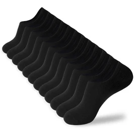 Korheyr No Show Socks Women And Men Invisible Low Cut Athletic Liner Socks, 6 Pairs (Black)