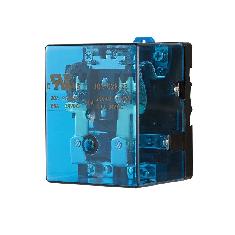NVMIDTC JQX-62F-2Z DC 24V 80A Electromagnetic Relay Set with Ring