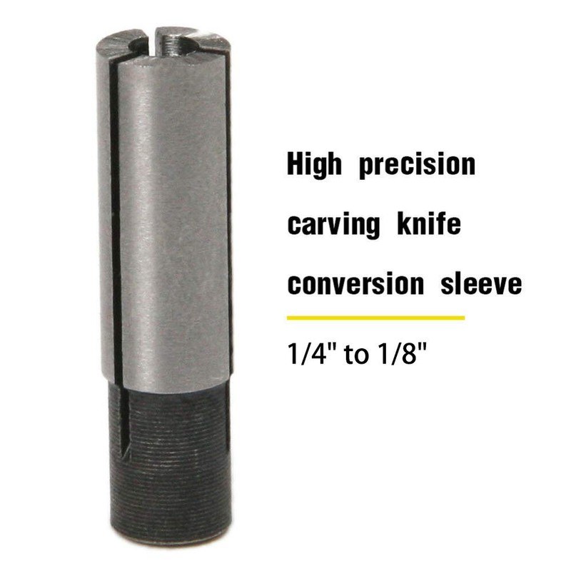 Saiper 8pcs 1/4" to 1/8" Precision Engraving Bit CNC Router