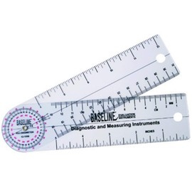 Plastic Angle Rule Goniometer 7" 360 Degrees