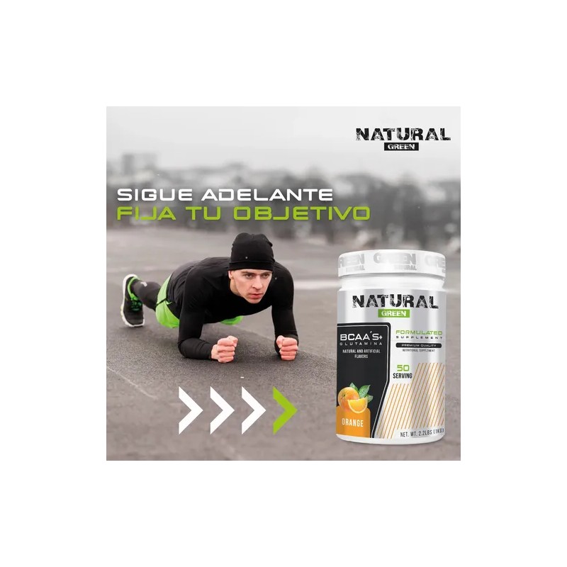 Aminoácidos Bcaas Glutamina Green 1kg Sabores
