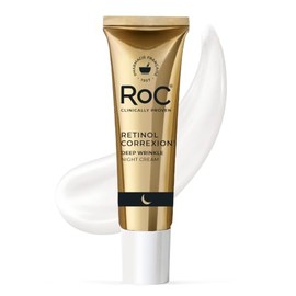 RoC Retinol Correxion Deep Wrinkle Anti-Aging Crema De Noche, Hidratante Facial Diario Con Manteca De Karité, Ácido Glicólico Y Escualeno,...         