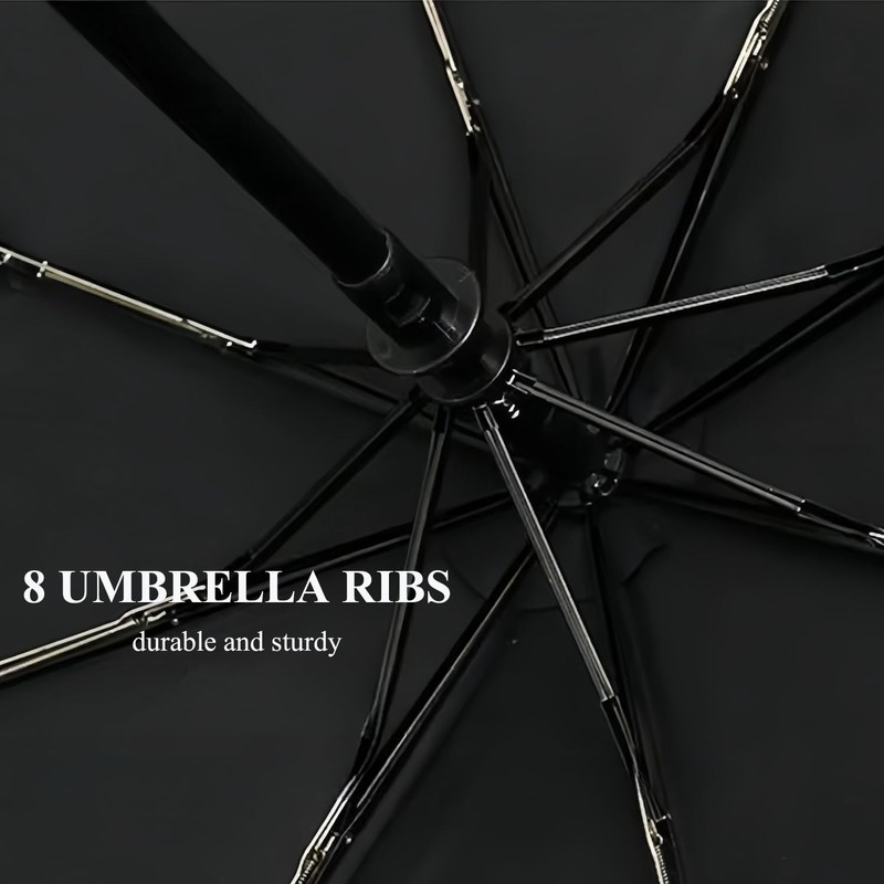 Men & Women 8 Ribs Stormproof Automatic Strong Folding Windproof