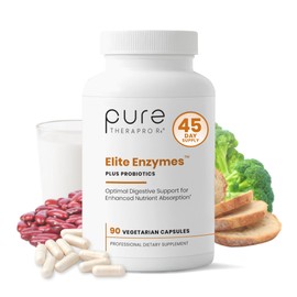 Pure Therapro Rx- Enzimas Elite Suplemento Extra Fuertes de Enzimas Digestivas para Mujeres y Hombres, con Saccharomyces Boul                         