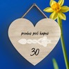 Global Designs 30Th Wedding Anniversary Welsh Love Spoon Wooden Heart