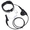 7.1mm Throat Mic Earpiece Retractable Walkie Talkie Headset with U94