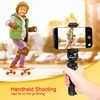 Zeadio Metal Camera Mini Tripod, Adjustable Heights Desktop Vlog Tripod