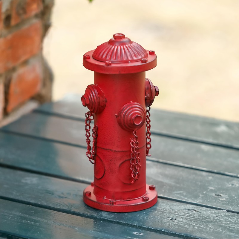 YiLifebes Small Dog Fire Hydrant Pee Post, 9" H Metal