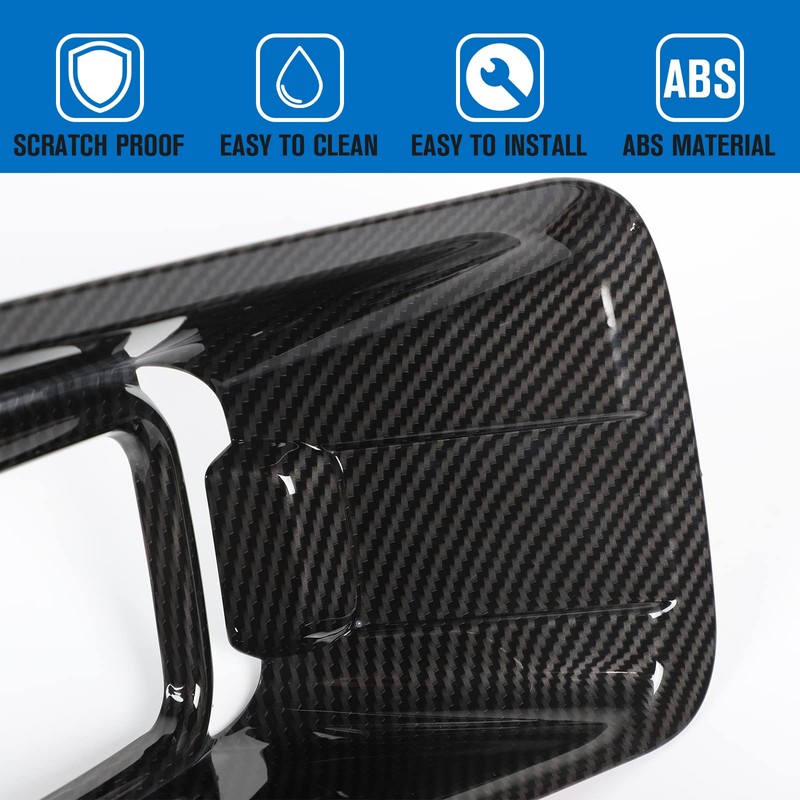 JeCar Front Fog Light Cover Fog Lamp Bezel Trim for