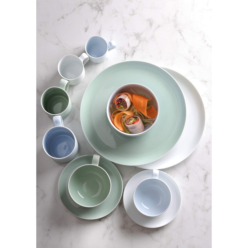 Portmeirion Choices Green 0.25L Cup and Saucer Set of Two