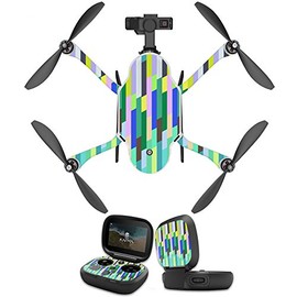 MightySkins Skin Compatible with GoPro Karma Drone Headphones wrap Cover Sticker Skins Fruit Stripes