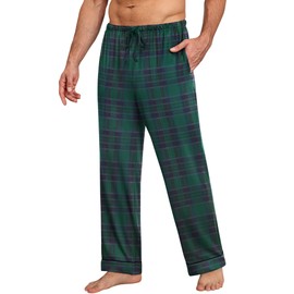 Ekouaer Mens Pajama Pants Sleepwear Soft Pjs Bottoms Sleep Lounge Long Pant with Drawstring & Pockets
