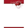 Writing Paper Red Hearts 50 Sheets Writing Paper DIN A4
