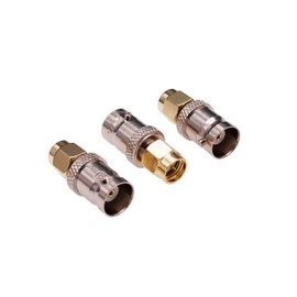 Yuelulala 3pcs SMA Male Plug to BNC Female Jack Adapter RF coaxial Coax Adapter Connector(Y32-3)