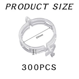 CWPFVQA Pack of 300 Wine Tying Clips, Plant Support Clips, Trellis Clips, Connecting Plant Clips, Rattan Buckles, Climbing Aid Clips, Flower and Vegetable Growing Clips
