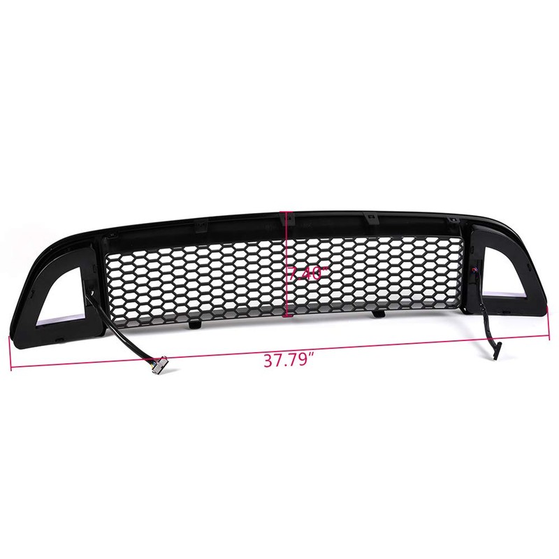 CHEDA Front Upper Mesh Grille Grill, Compatible with 2018-2021 Ford