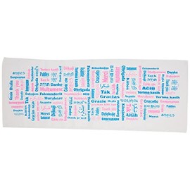 Epios 7341 Tenugui Hand Towel, Thank You, 13.8 x 35.4 inches (35 x 90