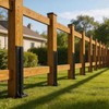 JTZFD 8Pcs Fence Post Repair Kit, Quick Fix Broken/Wobbly Wooden