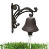 Cast Iron Wall Bell Rustic Style Aristocratic Logo Manually Shaking