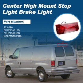 923-290 Third Brake Light Compatible with Ford Econoline E150 E250 E350 E450 E550 1992-2022 3rd brake light 6C2Z13A613B Center High Mount Stop Light
