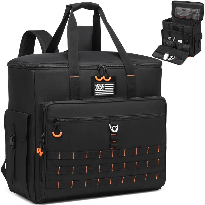 BISKLNDN Computer Desktop Tower Carrying Case - Portable PC Travel