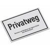 SCHILDER Systeme Information Signs - Privatweg (at Your Own Risk)