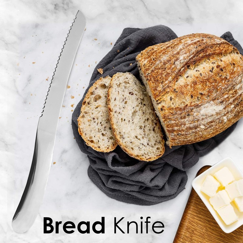 US Office Elements Stainless Steel Bread Knife – Best Bread