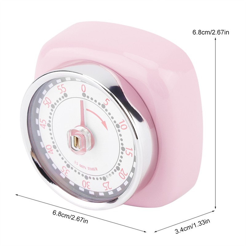 Stainless Steel Kitchen Timer Reminder with Magnet Base for Cooking