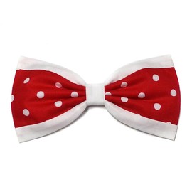 EmilyRose Couture Polka Dots Hair Bow Collection (Red & White/Dots & Stripes, Headband)