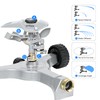 STYDDI Metal Pulsating Sprinkler on in-Series Metal Wheeled Base, Adjustable