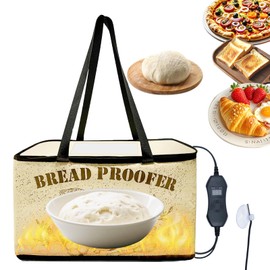Dough Proofing Box, Portable Dough Proofing with NTC Sensor Temperature and Timer Controller,Auto Shutdown Timer, Foldable Zippered Bread Proofing basket, Yogurt and Rice Wine Fermentation Box.