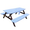 MAKERZ 284 Waterproof Picnic Table and Bench Cover with Elastic