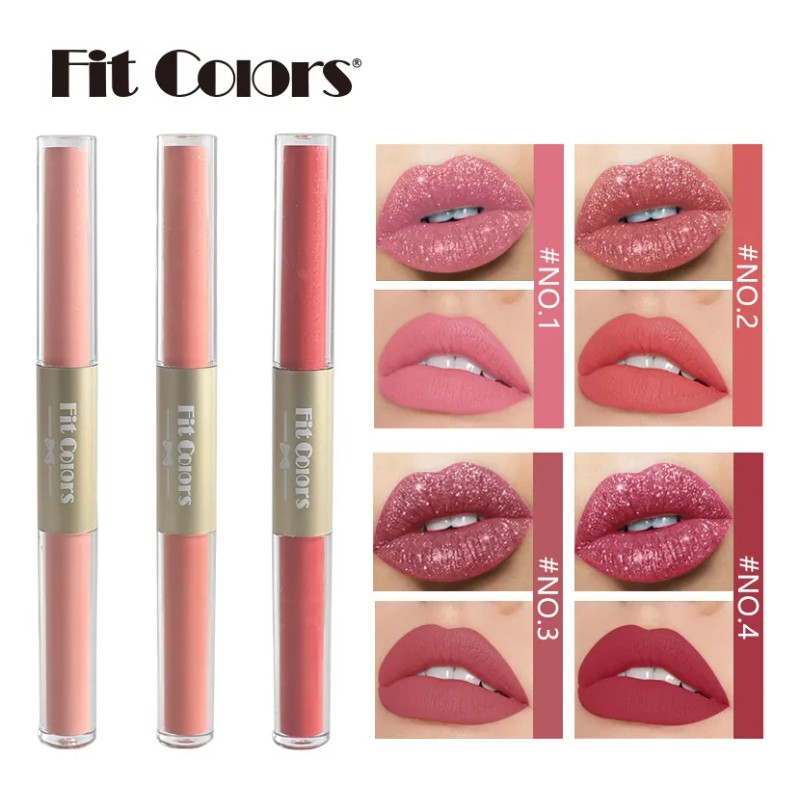 Brillo Labial Fit Colors Mate Y Perlado, No Transfiere