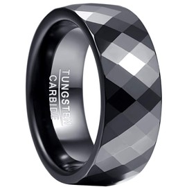 083BASE Women's / Men's Silver 2 mm Wide Dome Shape and Comfort Fit Design Stone Unisex Tungsten Rings for, Tungsten