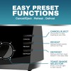 Elite Gourmet ECT4829B# Long Slot 4 Slice Toaster, Reheat 6