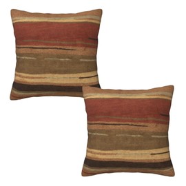 Nezweld Burnt Orange Abstract Throw Pillow Covers 18x18 Set of 2, Abstract Rust Art Pillow Case Outdoor Decor Cushion Case Decoration for Home Couch Chair Sofa