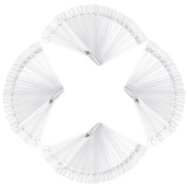 Adecco LLC - Juego de 200 uñas postizas con forma de abanico, para manicura de salón de belleza