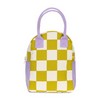 Fluf Zipper Lunch Bag (Various Designs), Gingham Blue