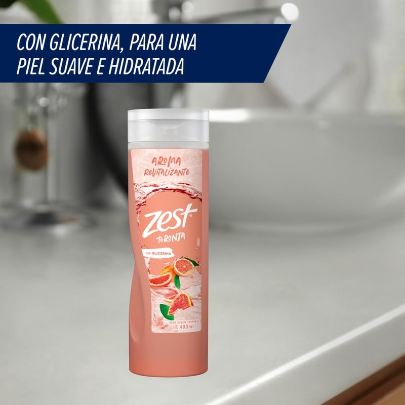 Zest Jabón líquido corporal Toronja y Albahaca 400 ml
