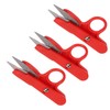 Sewing Scissors, 3Pcs Thread Snips Crochet Scissors Stainless Steel Smoothing