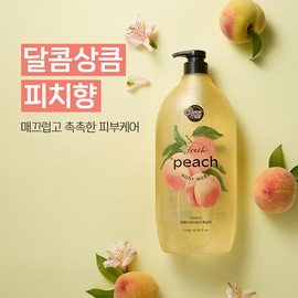 Shower Mate Peach Body Wash Fruit Scent, 1.2kg, 2 Pack