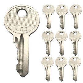 Ignition Keys 21982 21982GT, 10 Pack 455 for Boom Lifts Scissor Lift Genie Skyjack Terex, Heavy Equipment Forklift Key